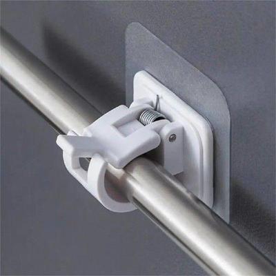 Curtain rod bracket hook seamless adjustable transparent