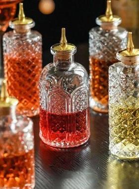 Bitters Bottle - Glass Vintage Bottle, Decorative Bottles