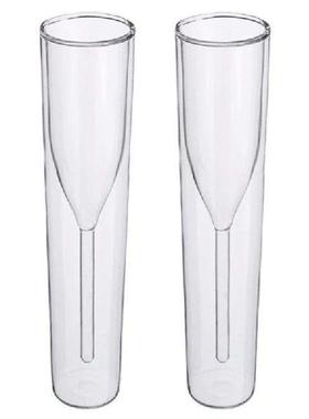 Double Walled Stemless Champagne Flute for Wine Champagne