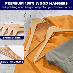 Non marking Sun 5PCS Suit Hangers Racks Clothe Wooden