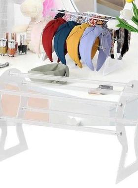 1 Set Transparent Headband Holder Easy To Assemble Acrylic