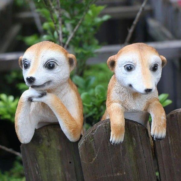 Meerkat Garden Animal Statue Garden Ornament for Home