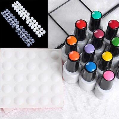 Tips With Sticker Color Chart Flat Back UV/Gel/Polish For