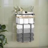 23GA Towel Bathroom Metal Stand Double Organizers Layer