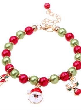 Santa Claus Bracelet Alloy Pendant Christmas Decorations