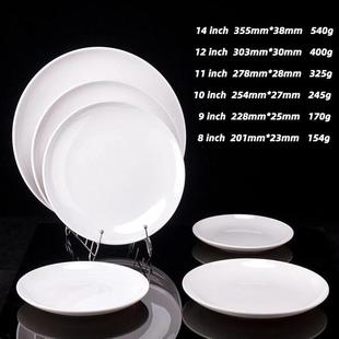 Dinner Inch Western Hotel Plate Melamine White Round