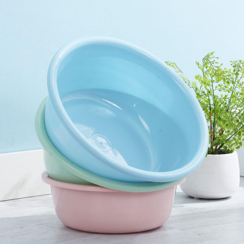 Circular plastic washbasin household laundry basin foot