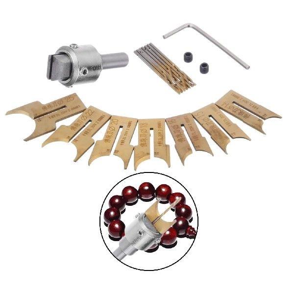 16 Pcs Wooden Bead Maker Beads Drill Bit Milling Cutter Set