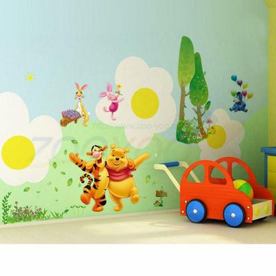 winnle the poooh with his friend tiger rabbit wall sticker f