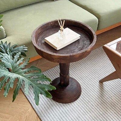 Solid Wood Coffee Tables for Living Room Vintage Sofa Side