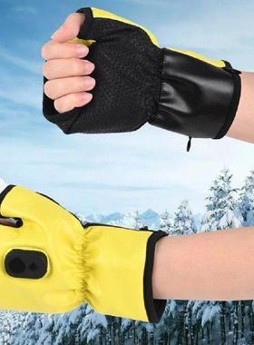 Electric Heating Gloves Fingerless Rechargeable Cold