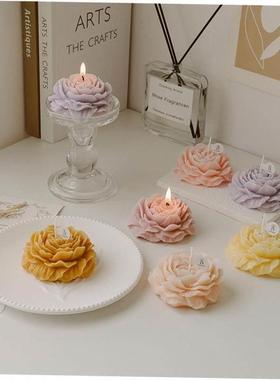 Peony Flower Scented Candles Home Decoration Wedding1