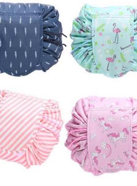 Women Drawstring Travel Cosmetic Bag Makeup Bag旅行收纳包