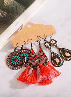 European retro 3pcs set earrings Percy ear accessories