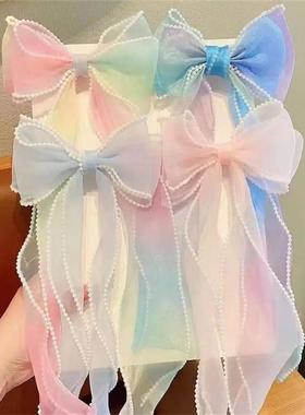 Pearl Big Bows Ribbons Children
