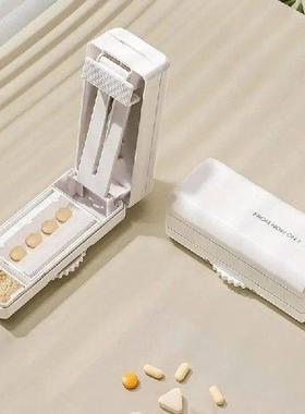 Pill Cutter Splitter Travel Dispenser Storage Cases Pill