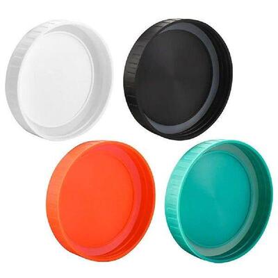 6pcs 70mm 86mm Reusable Plastic Mason Jar Lids for Wide