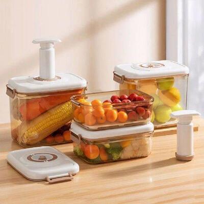 Vacuum Food Storage Container Airtight Fridge Organizer