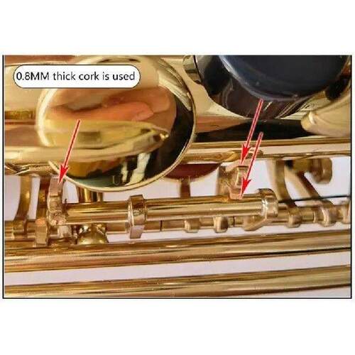 77UF Altos Saxophone Neck Joint Cork Mute Sheet Instrument
