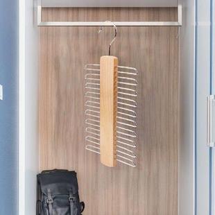 Saving Wooden Space Rack Hanger Tie
