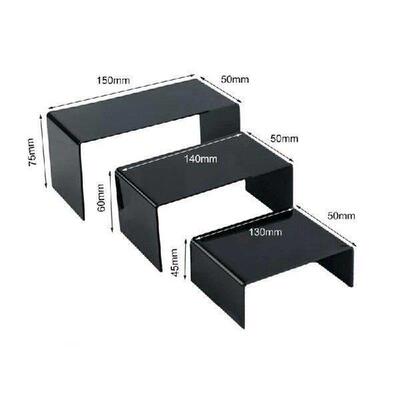 3Pcs/Set 3Mm Acrylic U Type Hand-Run Display Stand Showcase