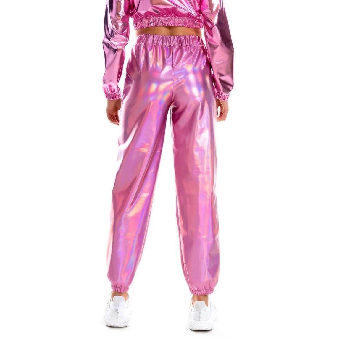 Women Nightclub Pole Dance Trousers Hip Hop Slacks Dj Costum