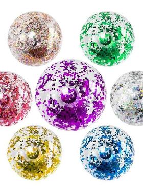 16 Inch Sequins Beach Ball Halloween Jumbo Pool Toys Balls G