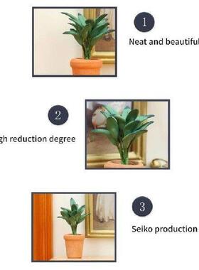 Miniature Green Potted Plant Dollhouses Accessory Home