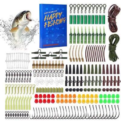 Carp Fishing Accessories Set with Hooks Corn Baits Swivels
