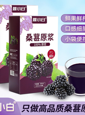 棘小白桑葚原浆300MLX2盒高品质桑葚原浆官方正品