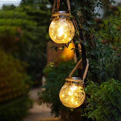 外防水灯草灯裂纹罐灯别墅坪户G-08121挂花园氛围灯设计创意庭院