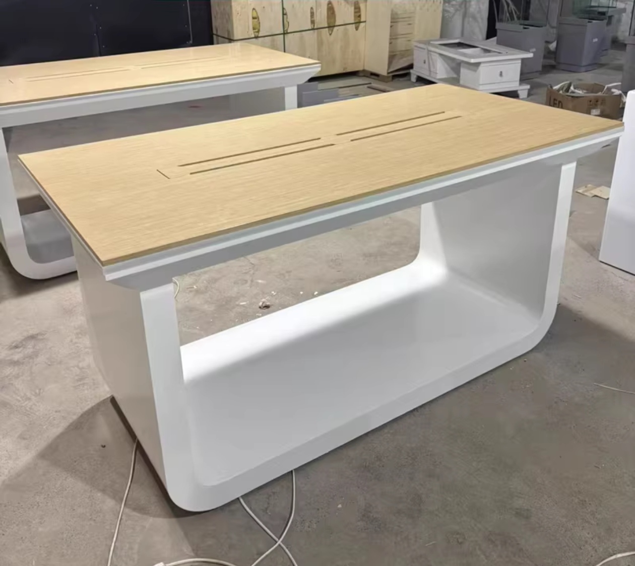 新款定制烤漆中岛展示台科技智能产品体验台电脑展示柜包邮