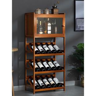 饰简易实 7JJXK子1红酒架子物架柜家用置小酒酒格吧台展示架放酒装