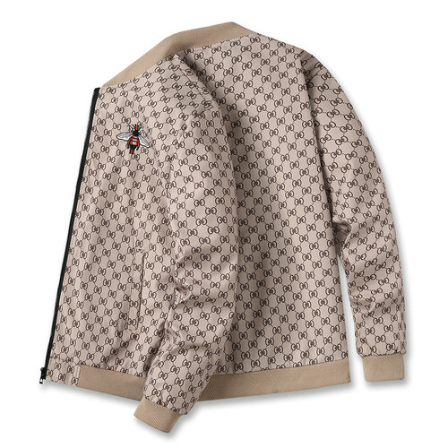 男士高档外套春秋新款休闲青年时尚棒球服立领潮流帅气男装夹克