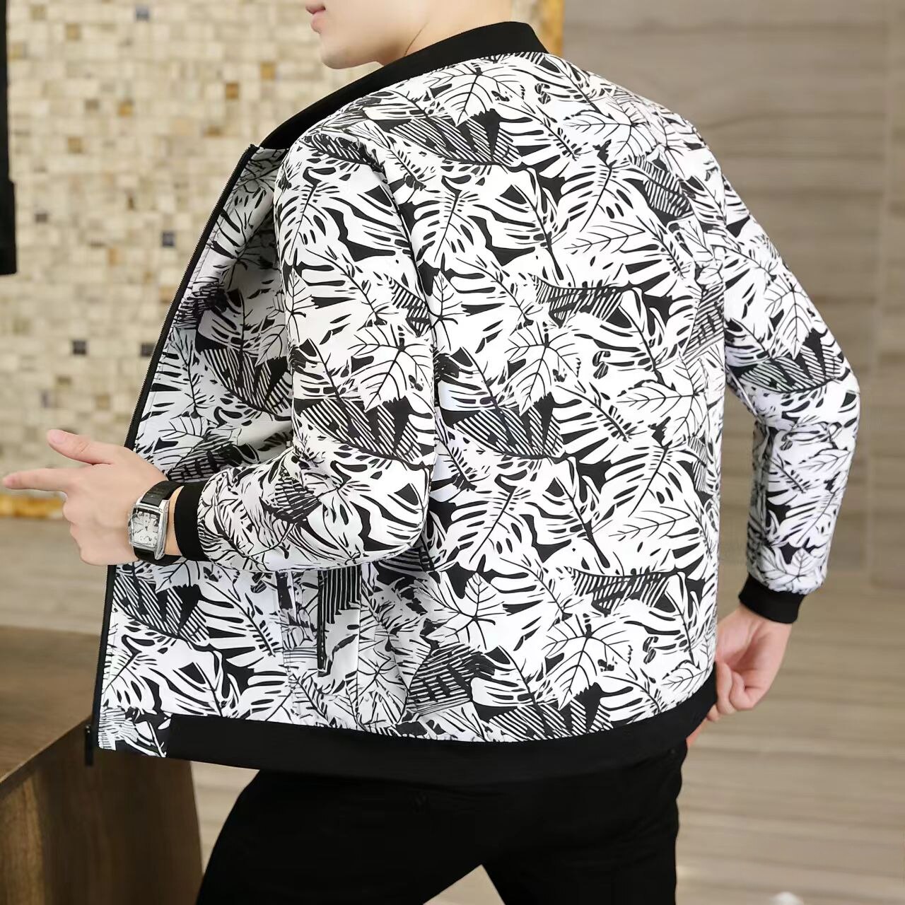 春秋季男士夹克外套潮牌短款痞帅男装高级感百搭休闲外套春装上衣