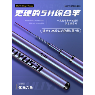 名伦旗舰竿鱼竿碳素手杆超轻超硬28调19调台钓竿大物鲢鳙化氏六鱼