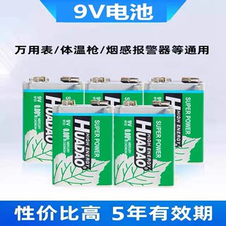 9v电池方块电池6F22方形叠层遥控器无线话筒万能检测表9号干电池