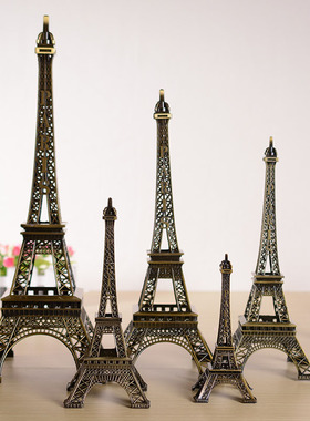 复古巴黎埃菲尔铁塔金属