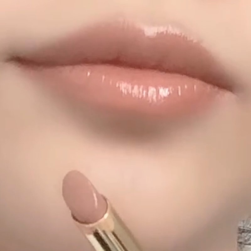 不掉色不沾杯肉桂奶茶豆沙胡萝卜色口红雨衣哑光素颜显白任何唇色