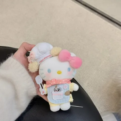 挂件hellokt毛绒公仔饰品书包钥匙扣包包挂饰玩偶挂饰殴三丽正版