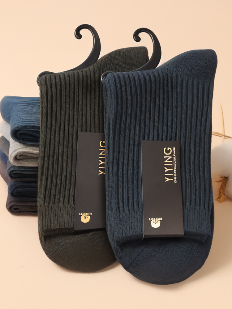 中筒袜透气防臭吸汗全棉