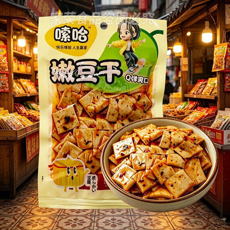 嗦哈嫩豆干麻辣泡椒香辣散装小包装即食网红休闲零食小吃新日期