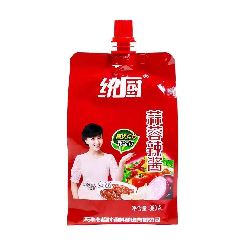 天津统厨蒜蓉辣酱380g家用烤肉专用料袋装煎饼果子