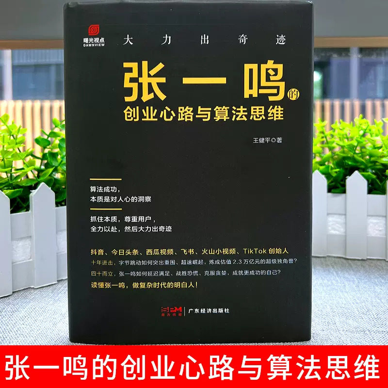大力出奇迹:张一鸣的创业心路与算法思维 创业心路 算法思维 创业经验 算法解析 创业案例 管理思维 成功经验9787545483956