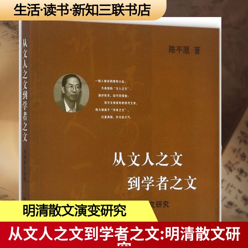 从文人之文到学者之文 文人之文 学者文风 写作风格演变 文学写作技巧 学术规范 经典范文解析 文学理论研究 9787108060594