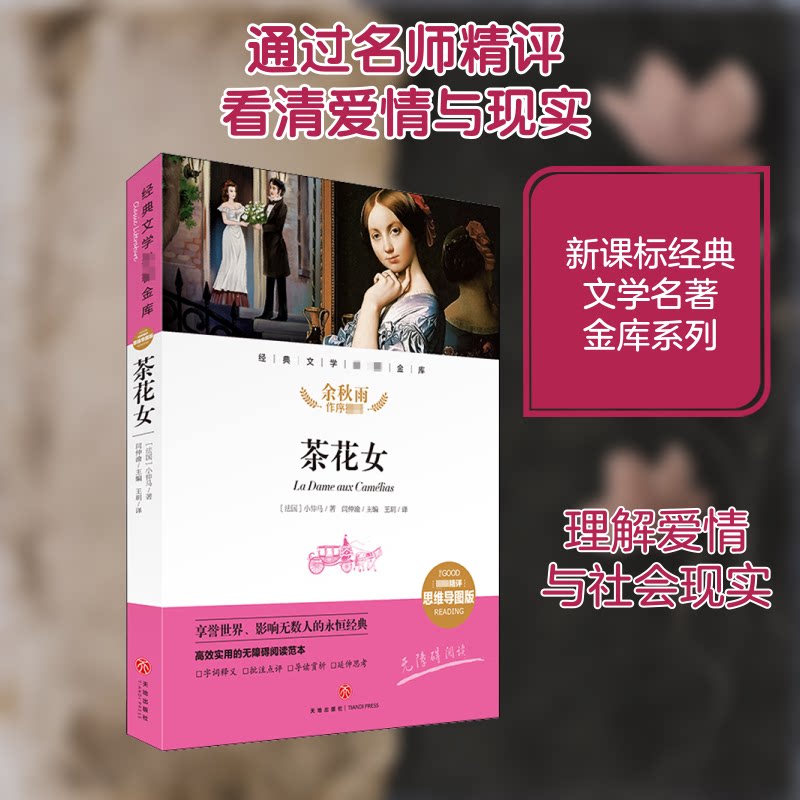 茶花女小仲马四川天地出版社有限公司9787545561203 长篇小说法国代中小学生 小仲马经典作品 茶花女爱情悲剧 9787545561203
