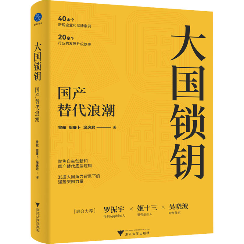 大国锁钥:替代浪潮 政策解读 深度分析 案例解析 战略思维 产业趋势 解读 实战指南 数据支撑 行业洞察9787308231954