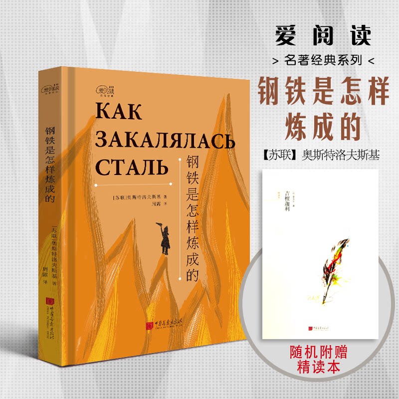 爱阅读:钢铁是怎样炼成的 青少年成长励志经典 名师解读版 精美插图 无障碍阅读 中国画报出版社 ISBN9787514614701