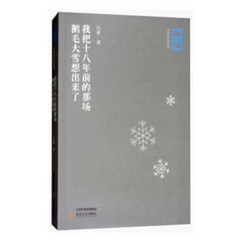 正版包邮 我把十八年前的那场鹅毛大雪想出来了 吕新 9787537854962 北岳文艺出版社有限责任公司