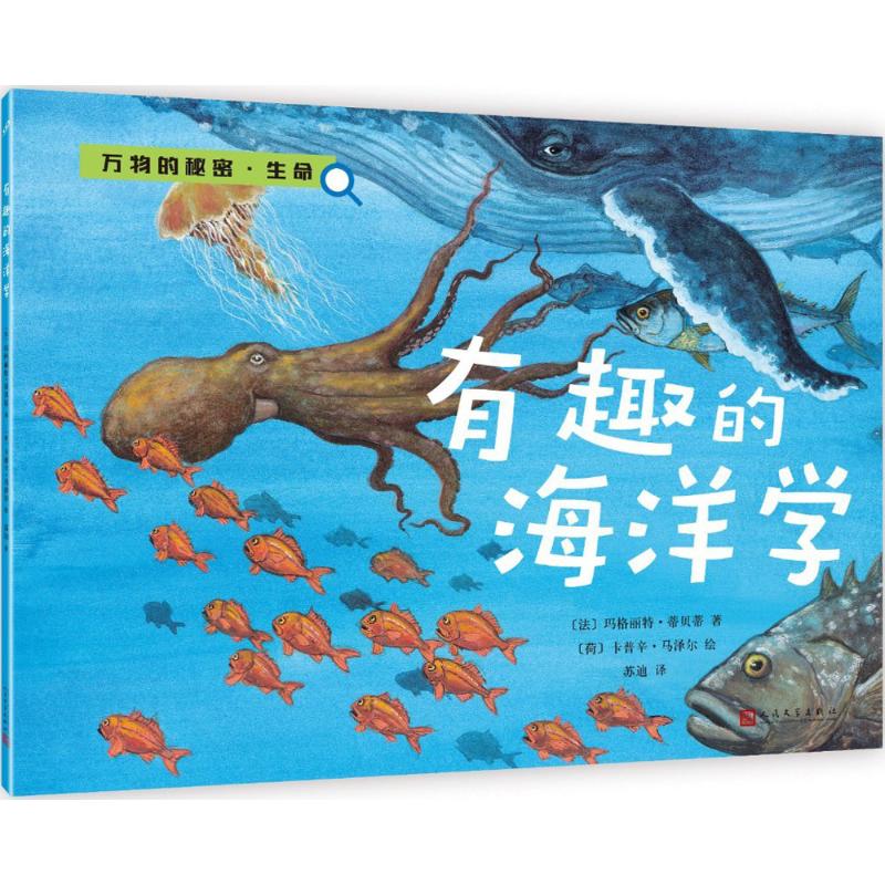正版包邮 有趣的海洋学 (法)玛格丽特·蒂贝蒂(Marguerite Tiberti) 著;(荷)卡普辛·马泽尔(Capucime Mazille) 绘;苏迪 译